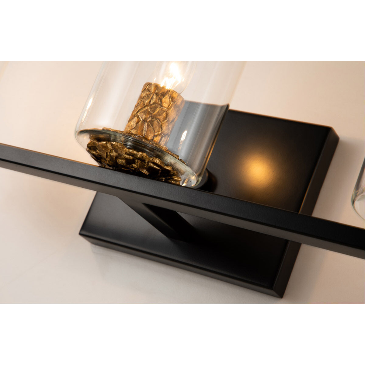 Bolivar 3 Light 23 inch MB Bath Light Wall Light in Matte Black
